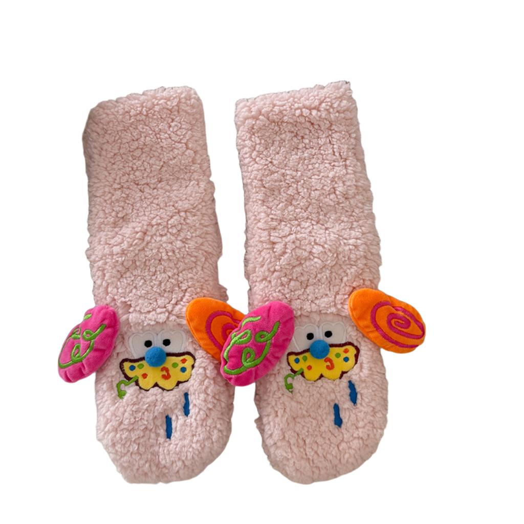 Adult Indoor Non- -Lined Slipper Socks, Warm Floor Socks for Home