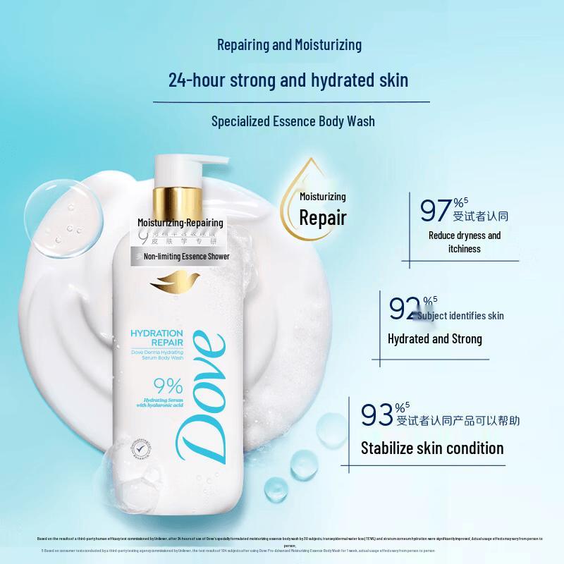 Dove Увлажняющий гель для душа с гиалуроновой кислотой