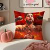 UFC Fighter Star KKhamzat Chimaev Cushion Cover Pillowcase Short Plush Invisible Zipper Room Sofa Cushion Cover