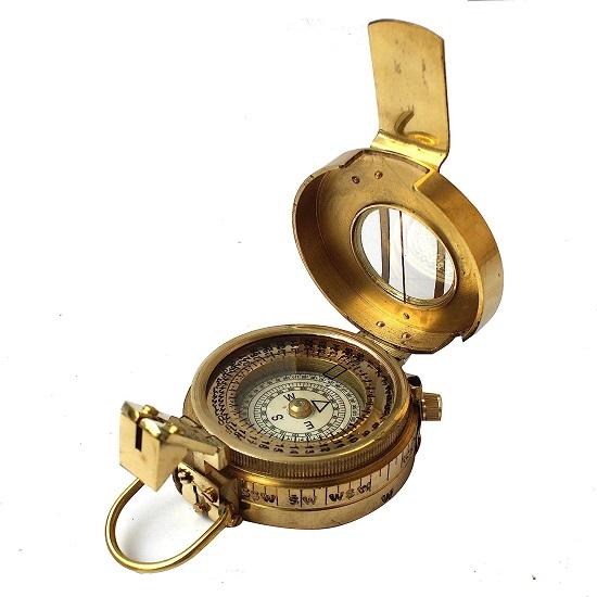 Boussole de poche vintage, porte-boussole - France