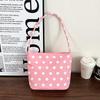 2026 Spring Women's Polka Dot Nylon Shoulder Handbag - Fashionable, Cute, Versatile