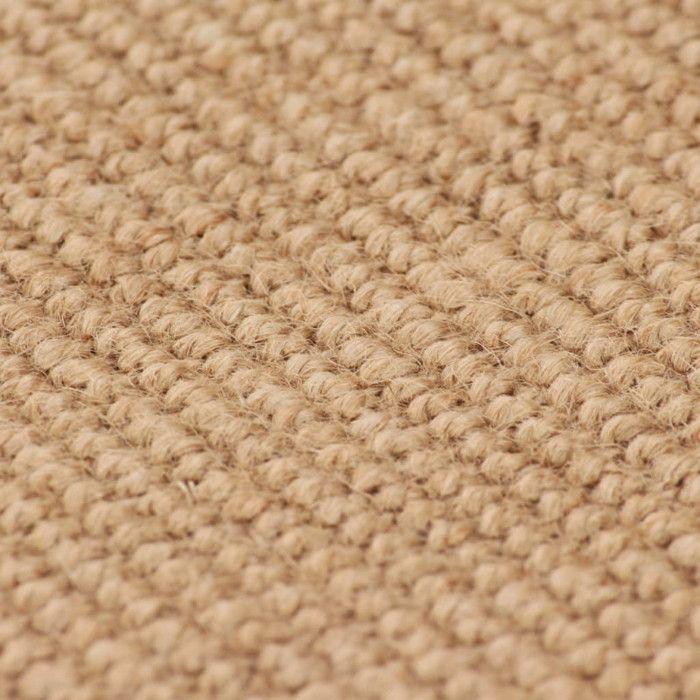 VidaXL Tapis en jute avec support en latex 140 x 200 cm Naturel