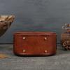Small Round Bag High Quality Genuine Leather Bag for Women New Women's Handbag Leather Bag Shoulder Bag Literary and Ethnic Style Messenger Bag