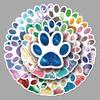50 Original Dog Paw Print Waterproof Stickers for DIY Phone Cases, Milk Tea Cups, Notebooks – Cute for Kids