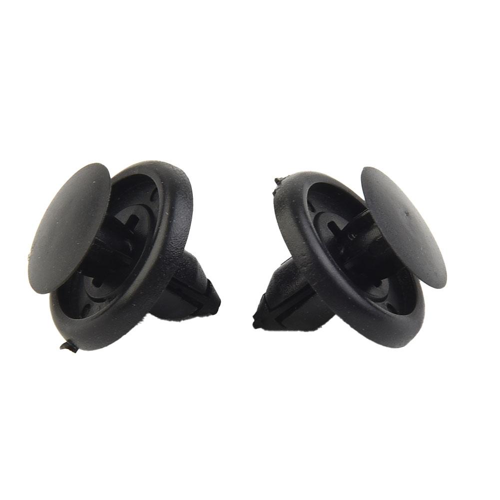 Plastic Rivets Fasteners Vehicle 30pcs 7mm Dia Hole Black Set Brand New