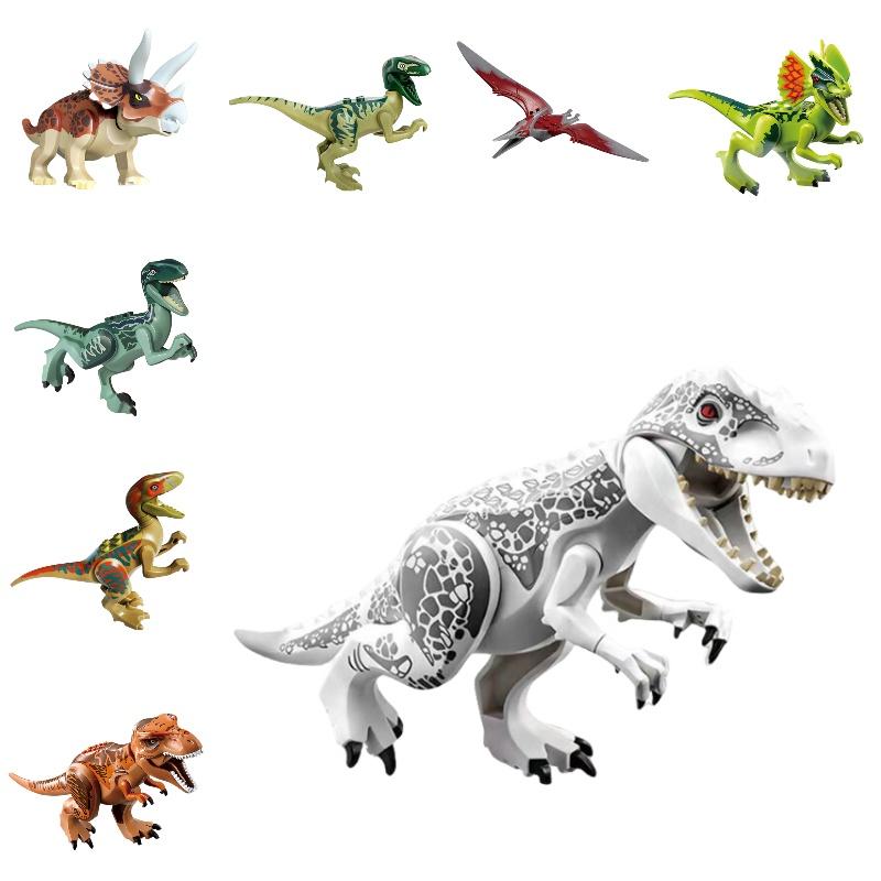 77001 DIY Dinosaurier-Montage Tyrannosaurus Rex Kleine Bausteine Spielzeugset für Jungen