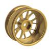 Mxfans 4-Pack Golden Y-Wheel Aluminum RC Wheel Rims for RC 1:10 On-Road Racing Cars and Drift Cars
