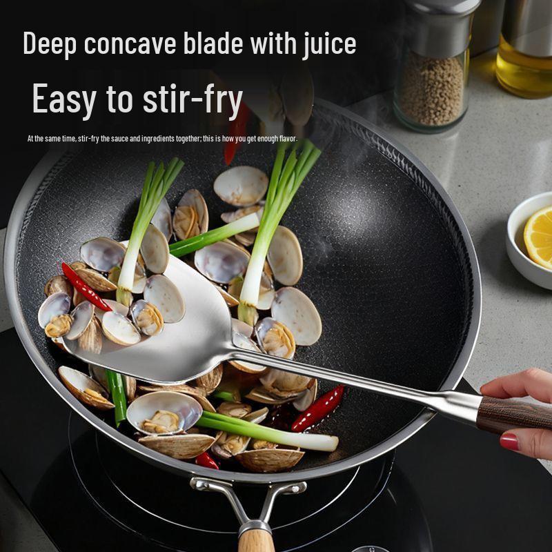 German Stainless Steel Multifunctional Kitchen Spoon: Colander, Ladle, Stir-Fry, Frying.