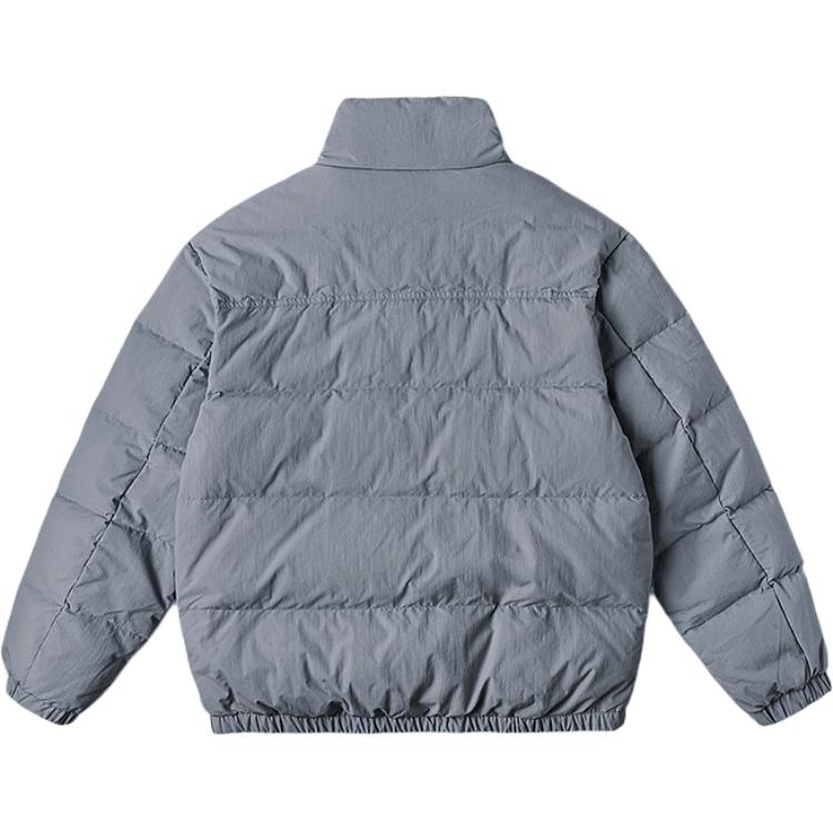 Lee FW24 Comfortable Logo Print Design Duck Down Stand Collar Puffer Jacket Unisex outerwear Gray Blue LUT0072557KH00FA05986