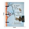 17.78  Cm Motivational Qutoes Diary with Recycled Cotton Free Handmade Paper 250Gsm Paper Blue