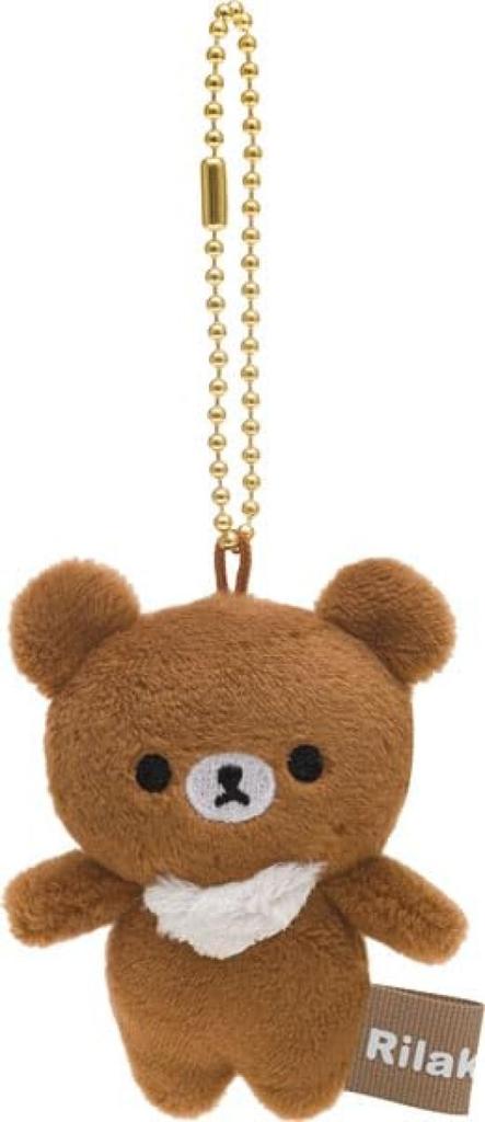 San-X Rilakkuma Mini Plush Toy Cleaner, Chairoikoguma, AB17704, H6.5 X W5.5 X D2.5cm