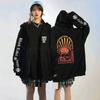 Felpa con Cappuccio Grafica Teschio Black Label Society Vestibilità Larga Streetwear Adolescenti