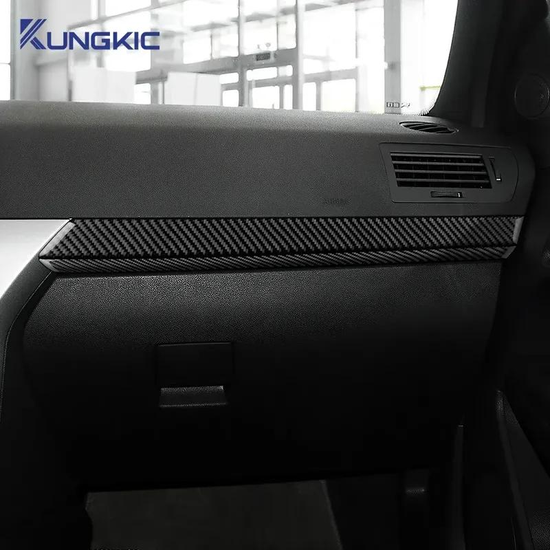 Car Driver Headlight Switch Trim Real Soft Carbon Fiber Sticker For Vauxhall Opel Astra H MK5 2004 2005 2006 2007 2008 2009 2010