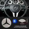 BUG1 For AMG Car For Mercedes Benz AMG Car Steering Wheel Emblem Sticker Diamond Accessories For Mercedes Benz AMG W205 W211 W212 W21