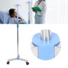 Stainless Steel IV Pole Adjustable IV Drip Stand Infusion Holder with 4 Hooks & Wheels for Home Clinic