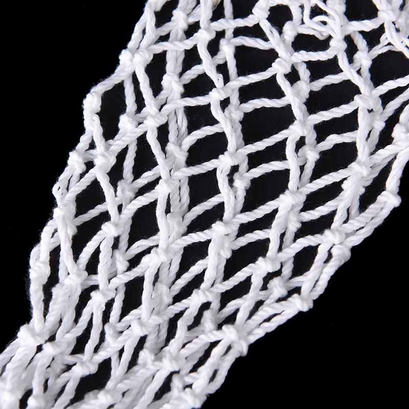 6 ks/sada Bílé síťové kapsy na kulečníkový stůl z bavlny