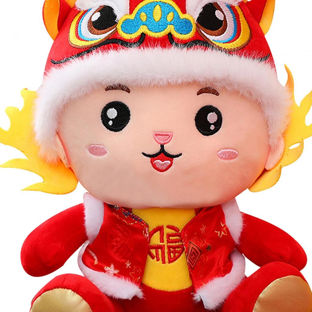 2024 Chinese Dragon Toy Dragon Doll Soft New Year Dragon Toy for Holiday Party