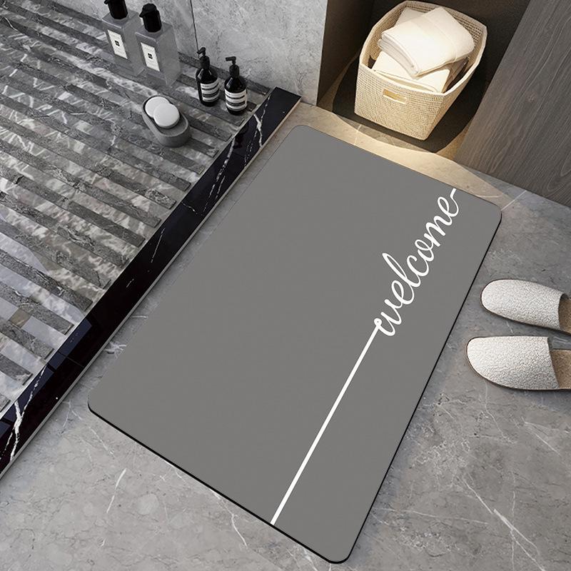 

Diatomaceous Earth Bathroom Floor Mat - Light Luxury, Dirt-Resistant, Easy Clean, Wear-Resistant 40x60cm Diatom Mud