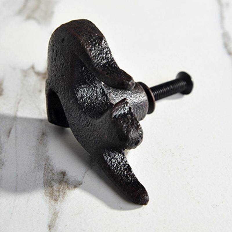4Pcs Cats Shape Dressers Knob Kitchen Cabinet Door Handle Wardrobe Pulls Simple Drawer Knob Unique Furniture Hardware