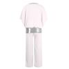 Women’s Two Piece Chiffon Pant Suit with Sequin Trim for Special Occasions Evening Formal Outfits Mother of the Bride