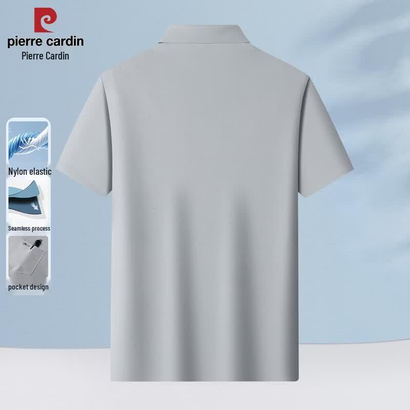 

Pierre Cardin Men s Seamless Elastic Polo T-Shirt 3XL