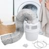 Indoor Dryer Vent Set Filter 3 In 1 Filter Bucket with Ducting Hose Replacement Part for Electric Dryer Accessories