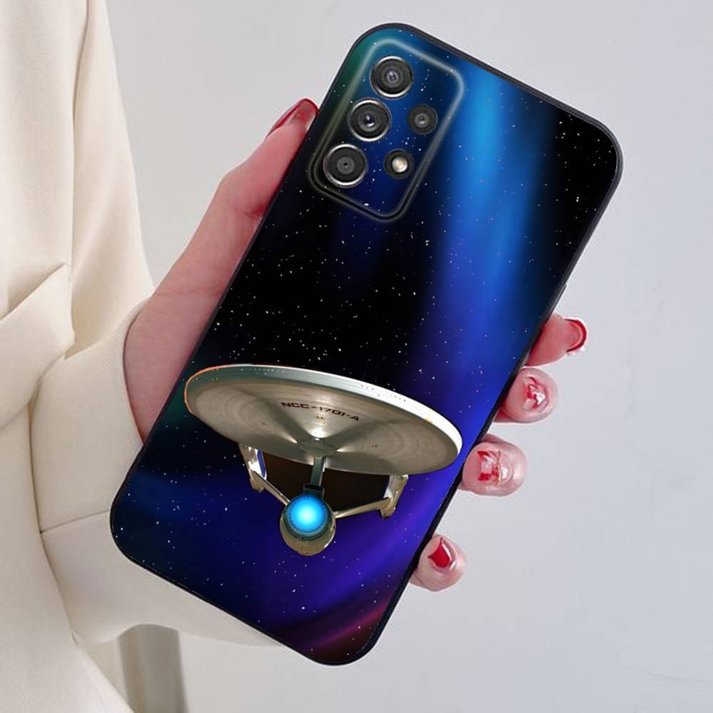 Cool S-Star T-Trek Phone Case For Samsung S24,21,22,23,30,Ultra,20,Plus,Note,10,9,Black soft silicone case