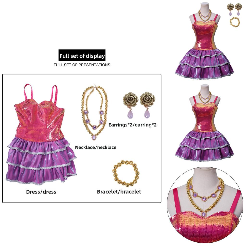Barbie Life In The Dreamhouse Barbie Cosplay Kostüm Mit Satin Und Baumwollstoff Für Anime Fans