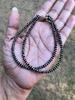 2 Pc 925 Silver Evil Eye Protection Anklet, 9 Inch, Amulet Nazariya Black Bead 2 Pc Jewelry, Handmade, Handcrafted FREE SHIP