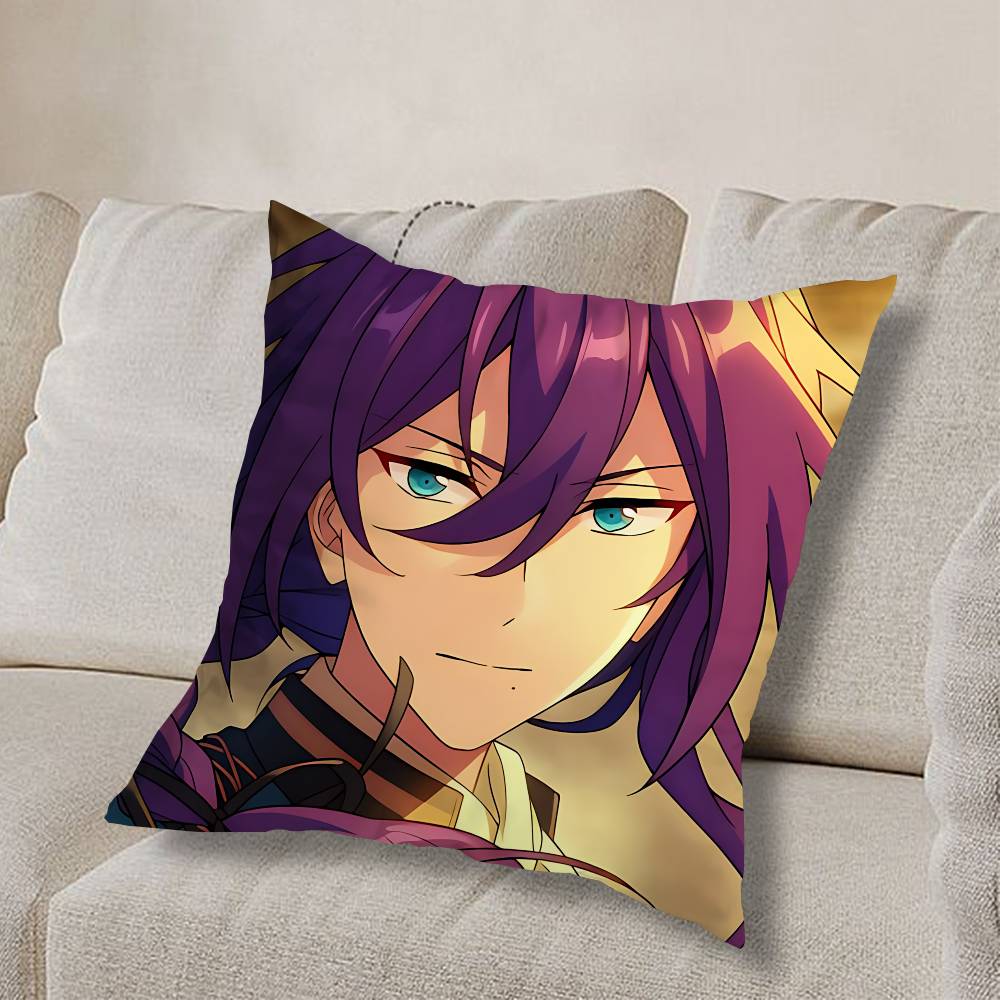 timid Ayase Mayoi COOL Pillow Case Anti-dustmite Pillowcase Invisible zipper silky short plush Sofa cushion cover