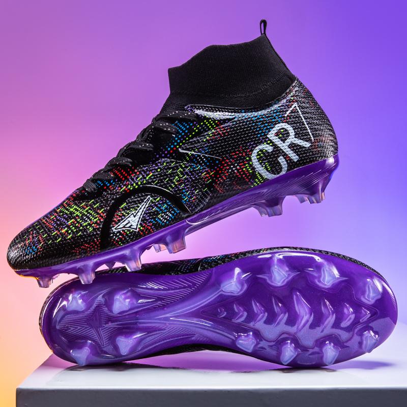 New Top Low Student Football Shoes with CR7 Long And Broken Pins for Training And Matches Professional Youth Sports Shoes