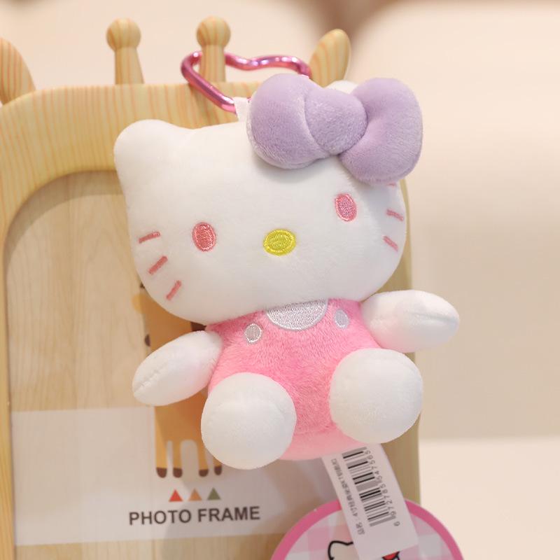 Hello Kitty Plüschpuppe Schlüsselanhänger – Niedliche Katze Schulranzen Anhänger