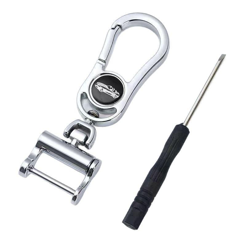 Unisex Creative Horseshoe Keychain with Anti-Lost Lanyard