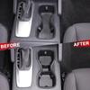 Black TPE Center Console Cup Holder Protector For Nissan Frontier +