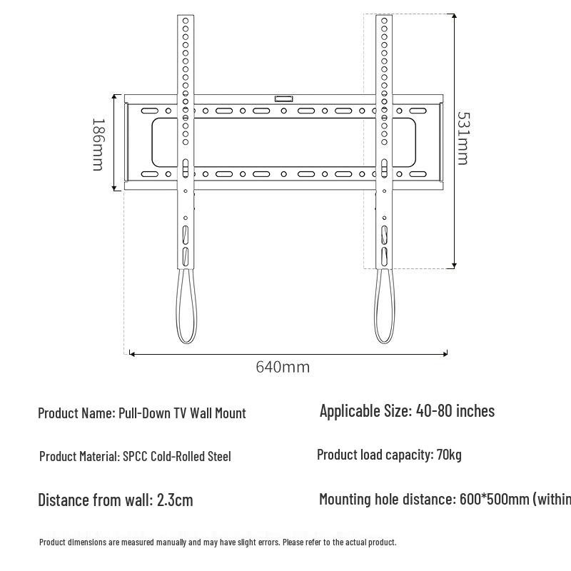 Universal TV Wall Mount Bracket (40-80 Inch)