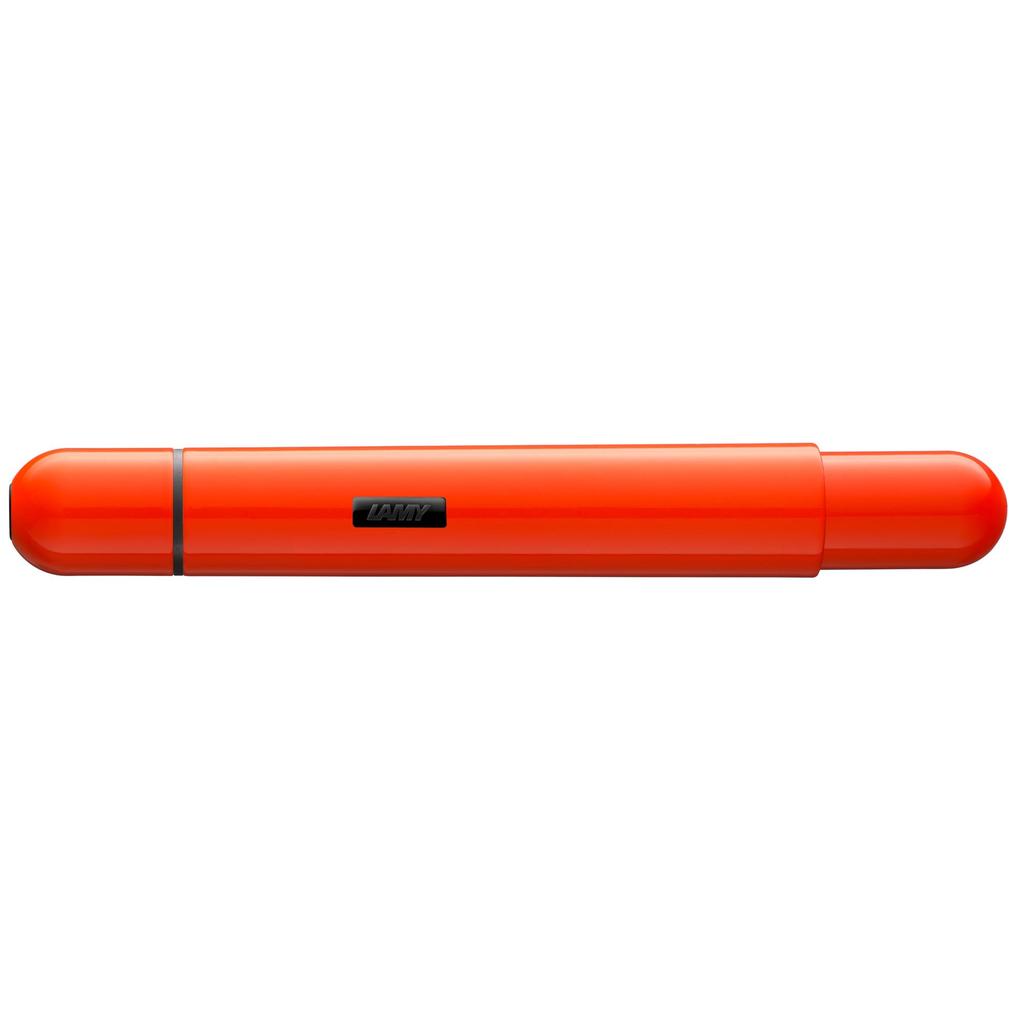 LAMY pico Laser Orange Ballpoint Pen Innovative Pocket Ballpoint Pen Converts to Pen with One Click Metal Medium Line Width Includes LAMY M 22 Black