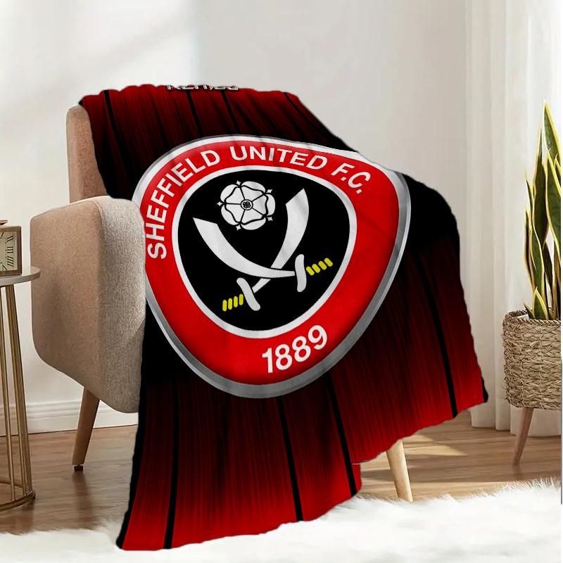 She-ffield Fc Crest Blanket Lightweight Ideal Bedding Blanket Perfect for Travel, Camping, Living Rooms, Offices, Sofas, Fan Christmas gift