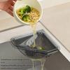 Compact Magnetic Triangle Drain Basket For Small Kitchens With Space Saving Design And For Vegetables Utensils