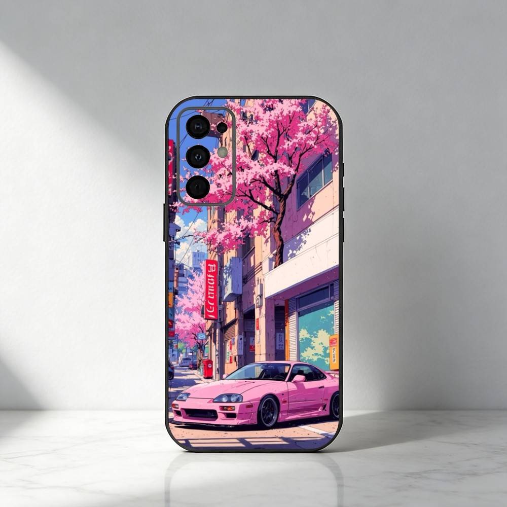 

Japan Showa Era Phone Case For Samsung S25,S24,S21,S22,S23,S30,Ultra,S20,Plus,Fe,Note,5G Black Cover Samsung S23ULTRA5G