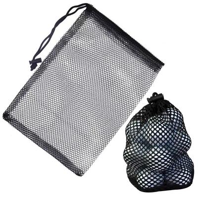 Large Capacity Nylon Golf Ball Mesh Drawstring Bag
