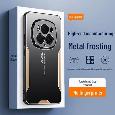 Honor Magic 6 Pro Leather Phone Case with Lens Protection & Metal Shell for Magic 4 & 5