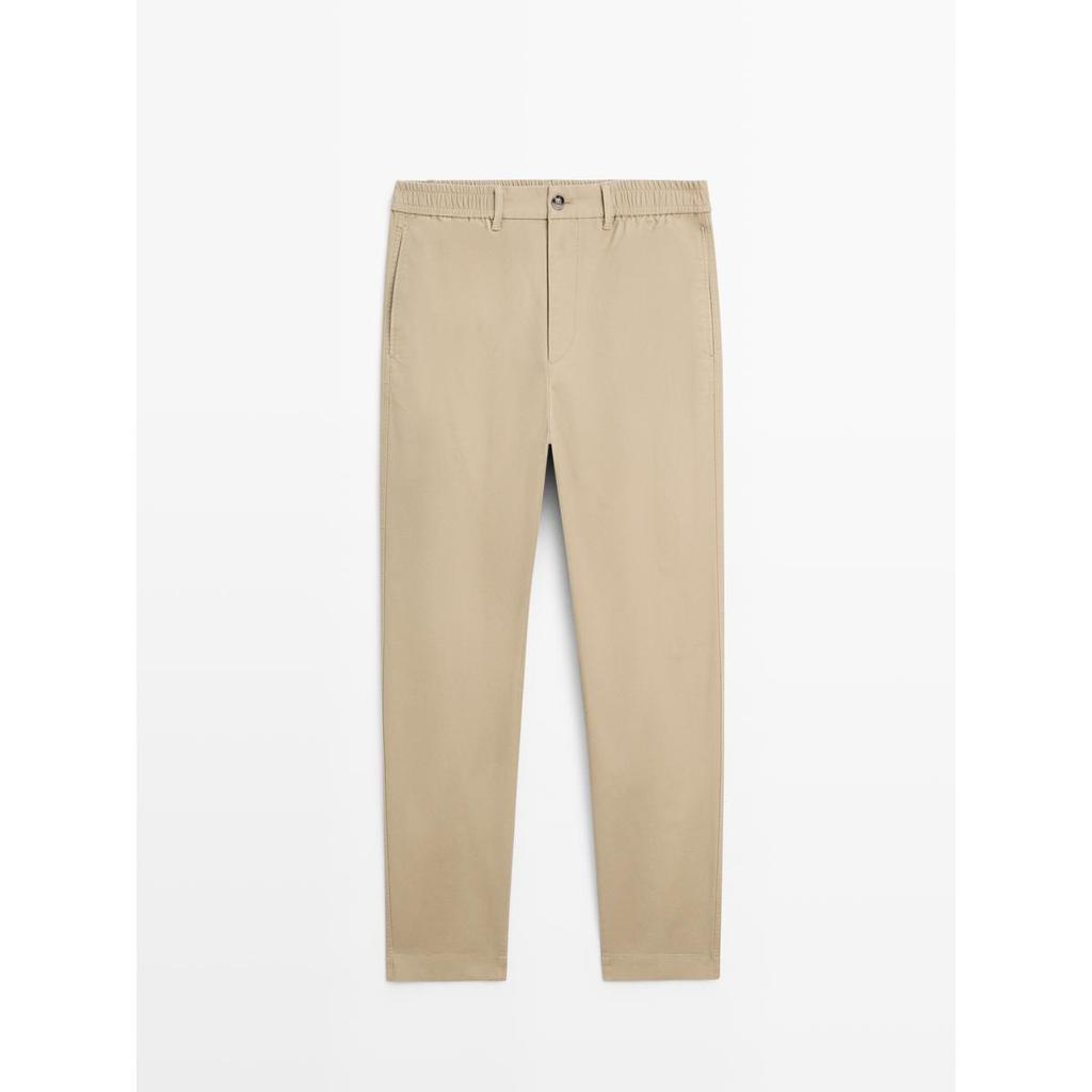 Masimodutti Cotton Blend Jogger Fit Pants