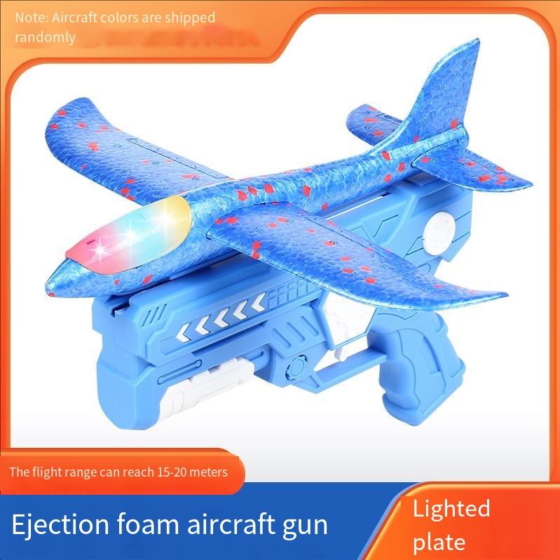 Foam Plane Gun Launcher Popular Outdoor Toy Boy Sports Catapult Game Emotional Interactive Girl Birthday Christmas Gift