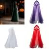 Mantello Lungo in Rete Cosplay di Halloween con Lavorazione a Cucito per Performance Spettrale