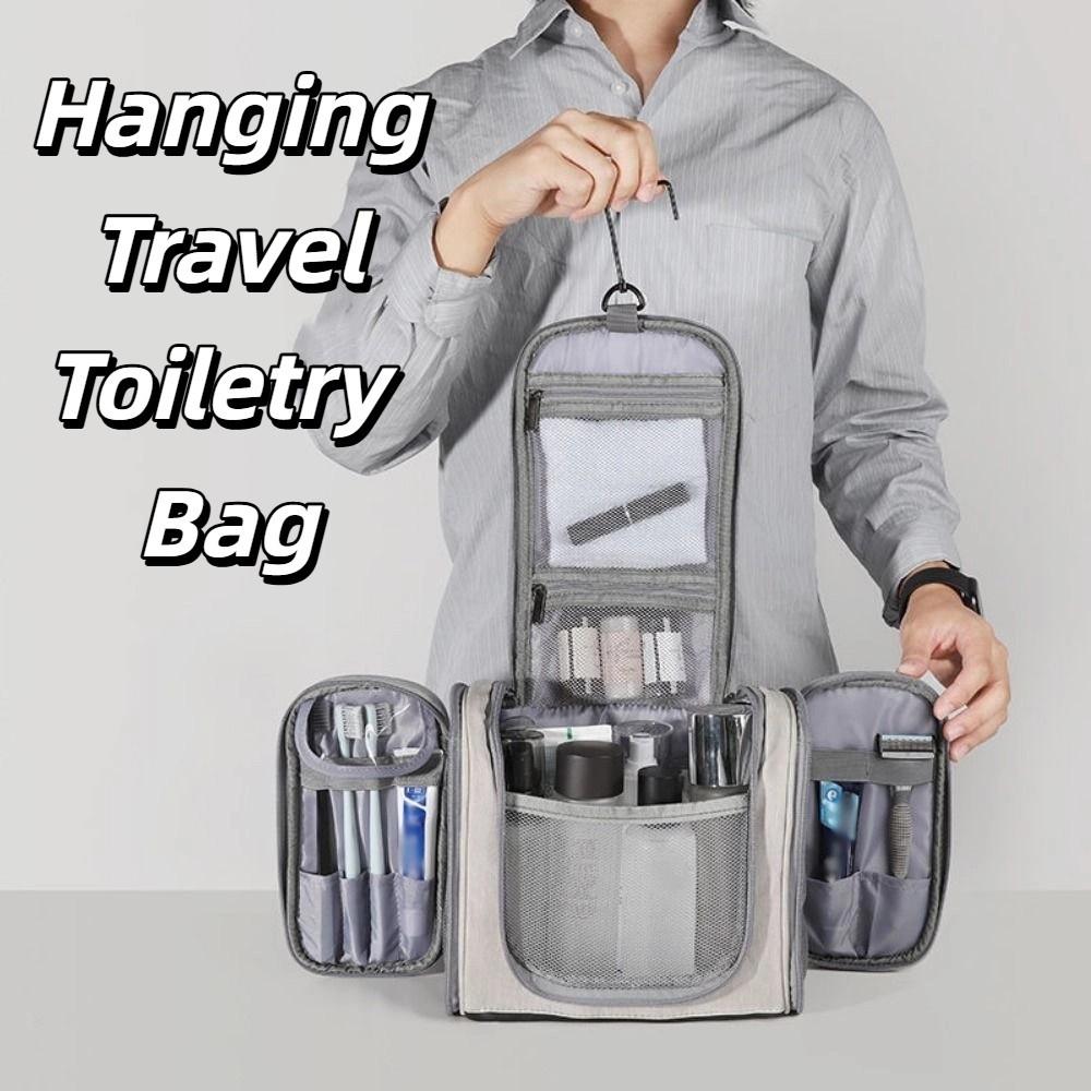 with Hook Travel Cosmetic Pouch Dustproof Cosmetics Storage Pouch Women's Makeup Bag Camping