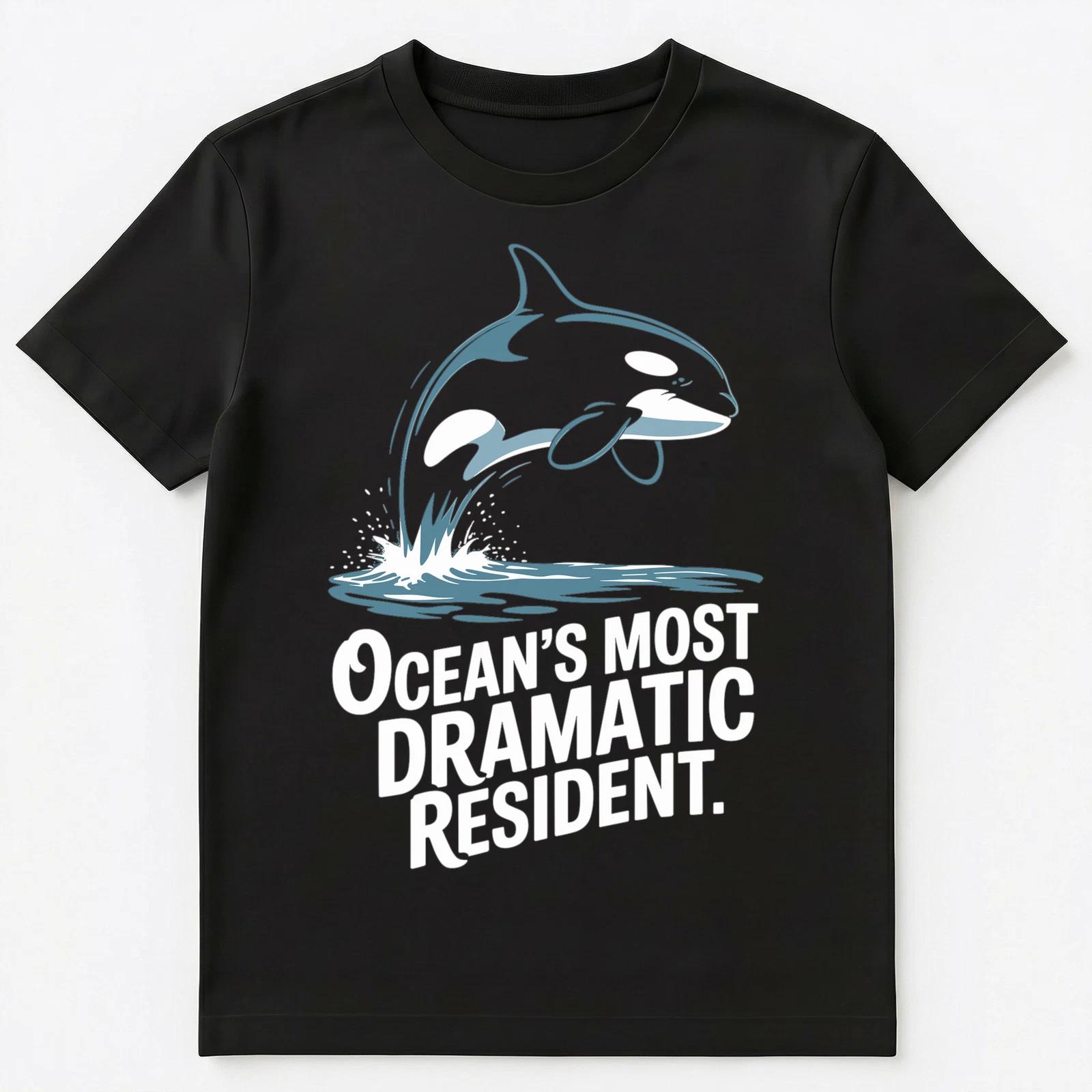 Orca Sass Ocean Diva Killer Whale Style Unisex T-Shirt 3XL