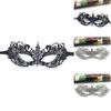 Halloween Lace Mask With Rhinestones For Costume Party And Kids Adults