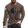 Autumn and Winter T-shirt New Men's Fashion Long Sleeved O-neck 3D Digital Printed Logo Versatile Casual Men's Top