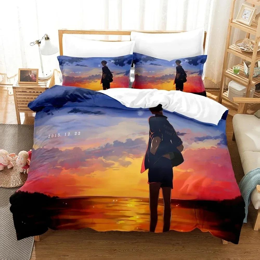 Set Biancheria da Letto 3D La Pallavolo Junior per Camera da Letto Morbido Copriletto Moderno Copripiumino Coperta e Federa