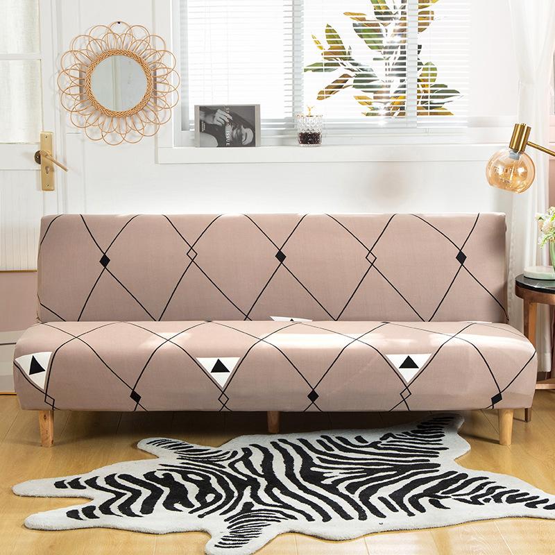 All-Inclusive Folding Sofa Bed Cover Stretch One-Piece Sofa Cover Without Armrest Can Be Used Directly